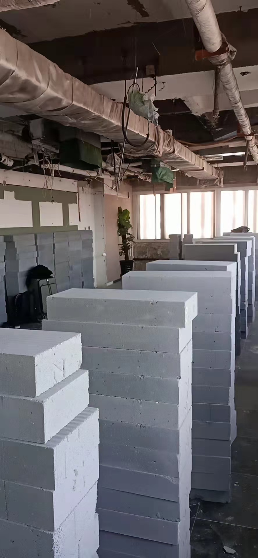 加气块隔墙施工